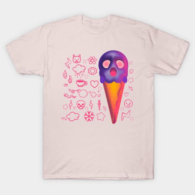 emoji ice-cream T-Shirt by sambukino